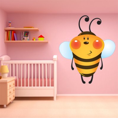 Autocolante decorativo infantil abeja