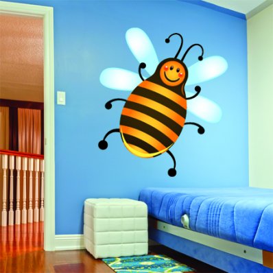 Autocolante decorativo infantil abeja