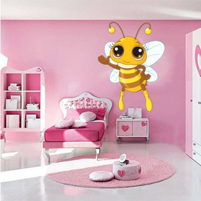 Autocolante decorativo infantil abeja