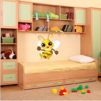 Autocolante decorativo infantil abeja