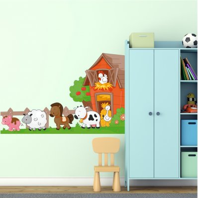 Autocolante decorativo infantil Animais