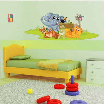 Autocolante decorativo infantil Animais