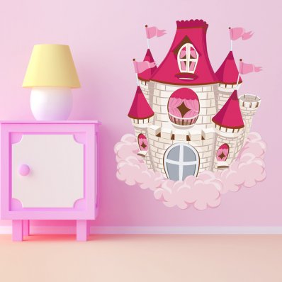 Autocolante decorativo infantil Castelo
