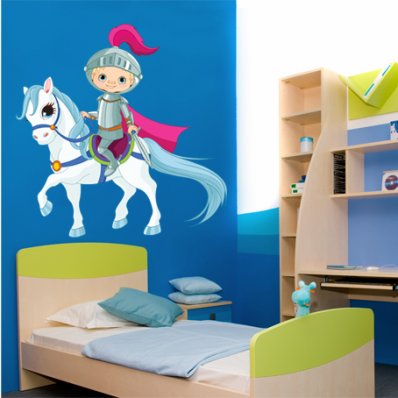 Autocolante decorativo infantil cavaleiros