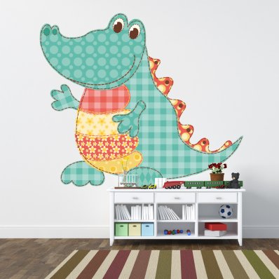 Autocolante decorativo infantil crocodilo