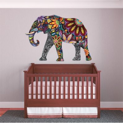 Autocolante decorativo infantil elefante