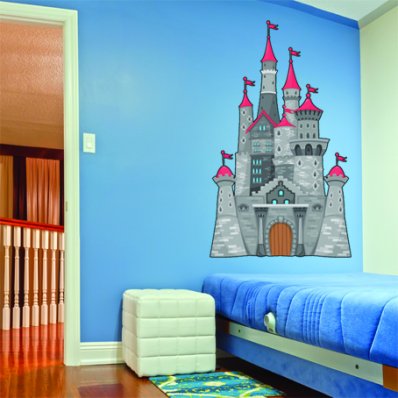 Autocolante decorativo infantil fortaleza