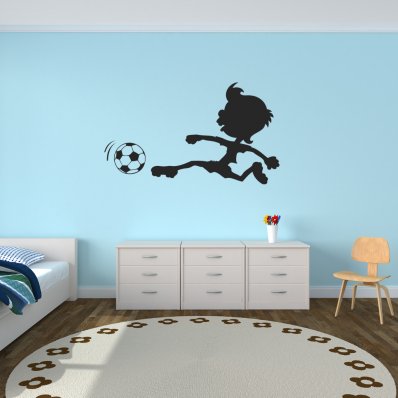 Autocolante decorativo infantil futebol