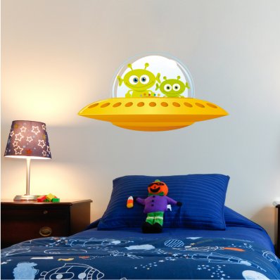 Autocolante decorativo infantil navio