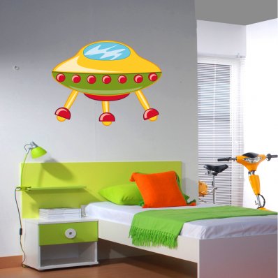 Autocolante decorativo infantil navio