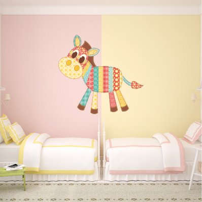 Autocolante decorativo infantil patchwork