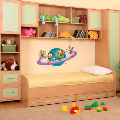 Autocolante decorativo infantil planeta