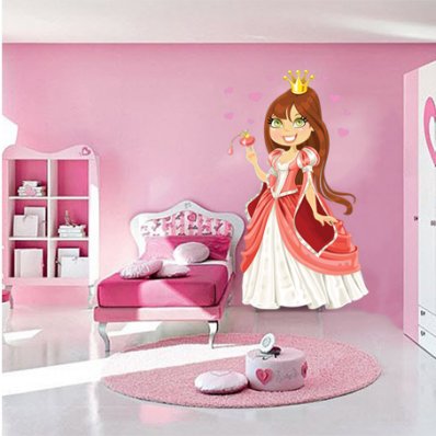 Autocolante decorativo infantil princesa