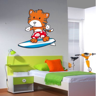 Autocolante decorativo infantil raposa