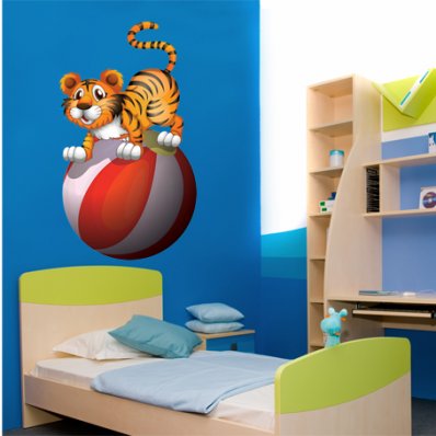 Autocolante decorativo infantil tigre