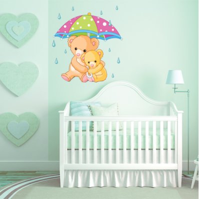 Autocolante decorativo infantil Ursinho