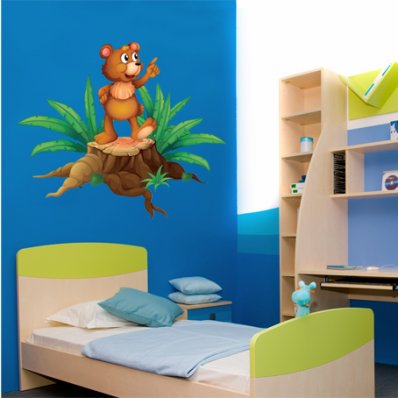 Autocolante decorativo infantil Ursinho