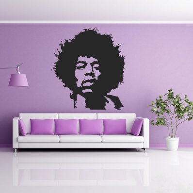 Autocolante decorativo jimmy hendrix