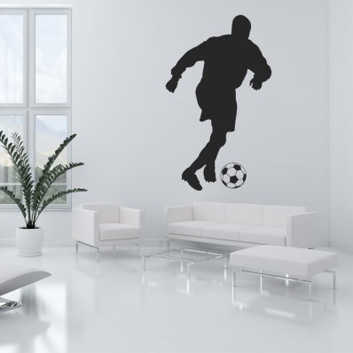 Autocolante decorativo jogador de futebol