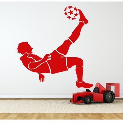 Autocolante decorativo jogador de futebol