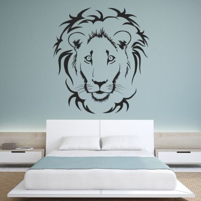 Autocolante decorativo leão