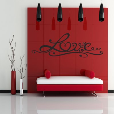 Autocolante decorativo love