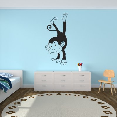 Autocolante decorativo macacos