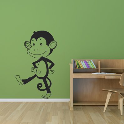 Autocolante decorativo macacos
