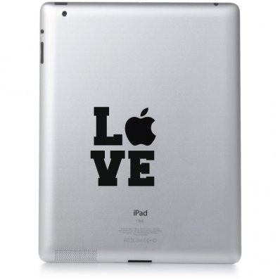 Autocolante ipad 2 love