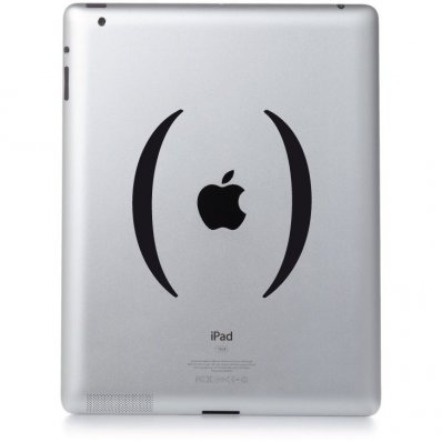 Autocolante ipad 3 parêntese