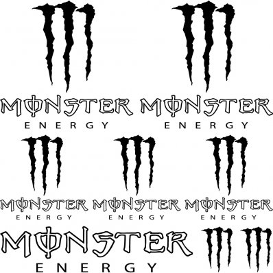 Autocolante monster energy