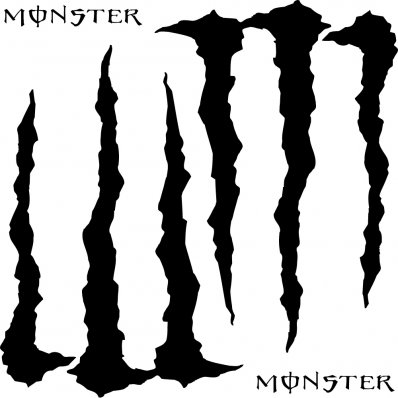 Autocolante monster energy