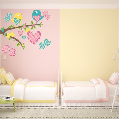 Birds and Butterflies Wall Stickers