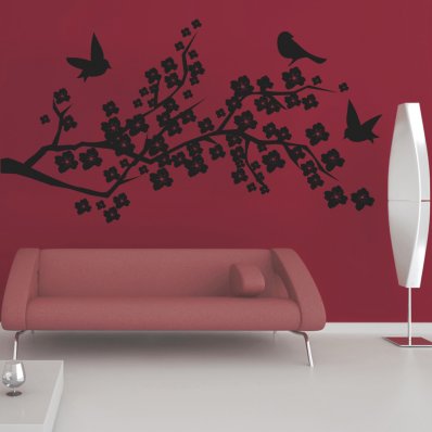 Branch Cherry Wall Stickers