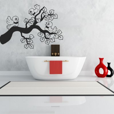 Branch with Birds Wall Stickers