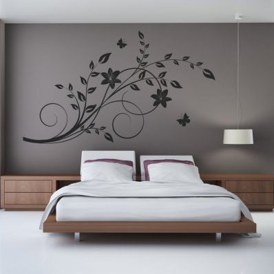 Branch with Butterflies Wall Stickers