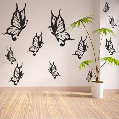 Butterflies Set Wall Stickers