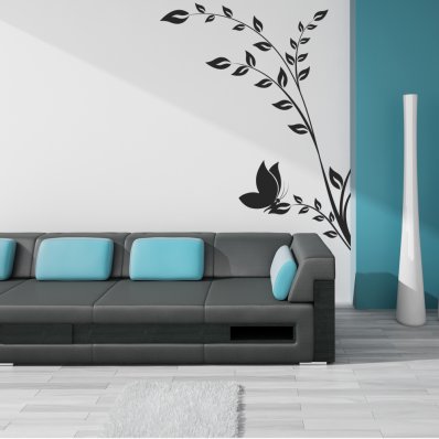 Butterfly Flower Wall Stickers