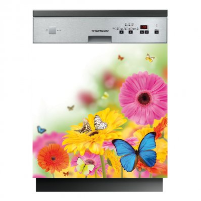Butterfly Flowers - Dishwasher Cover Panels