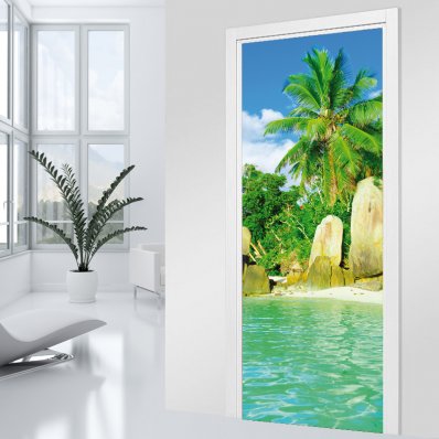 Caribbean Door Stickers