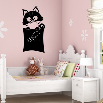 Cat - Chalkboard / Blackboard Wall Stickers