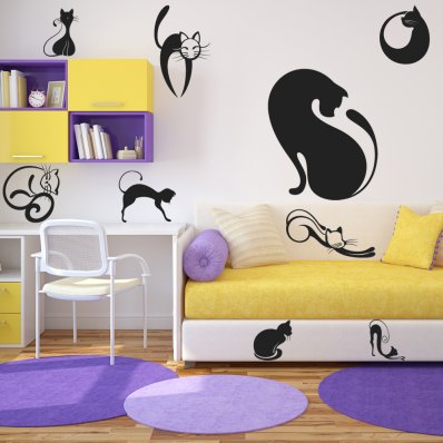 Cat Set Wall Stickers