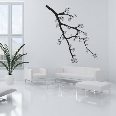 Cherry Blossom Branch Wall Stickers