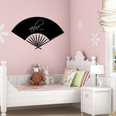 Chinese fan - Chalkboard / Blackboard Wall Stickers