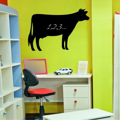 Cow - Chalkboard / Blackboard Wall Stickers