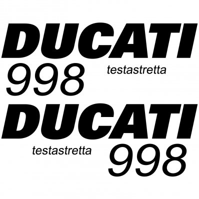 Ducati 998 Testa Aufkleber-Set