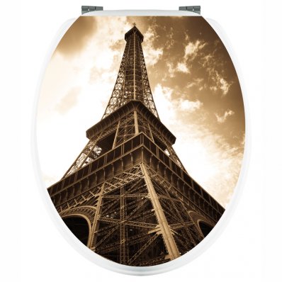 Eiffel Tower - Toilet Seat Decal Sticker