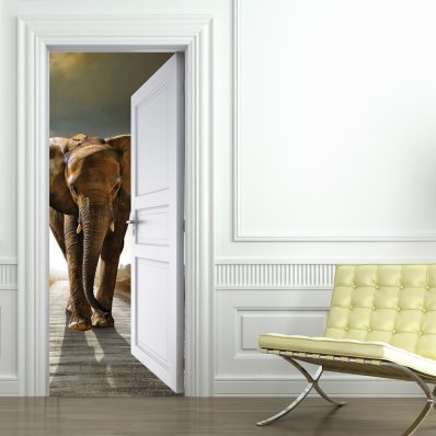 Elephant Door Stickers