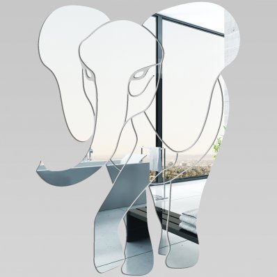 Espejos decorativo Acrílico Pléxiglas  elefante