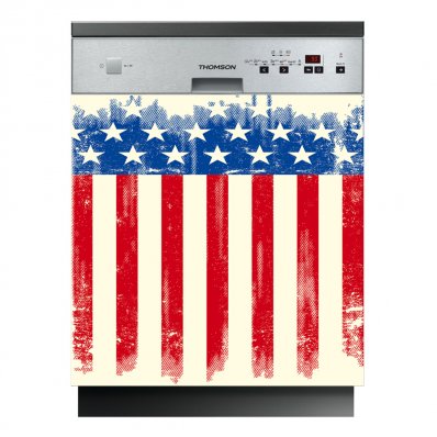 Flag Usa - Dishwasher Cover Panels